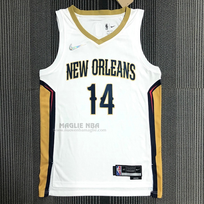 Maglia
 Brandon Ingram NO 14 New Orleans Pelicans Association Bianco
